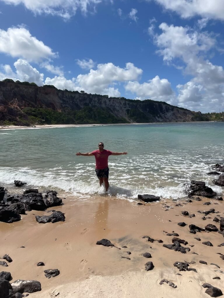 Tarcisio na praia de Tambaba em João Pessoa