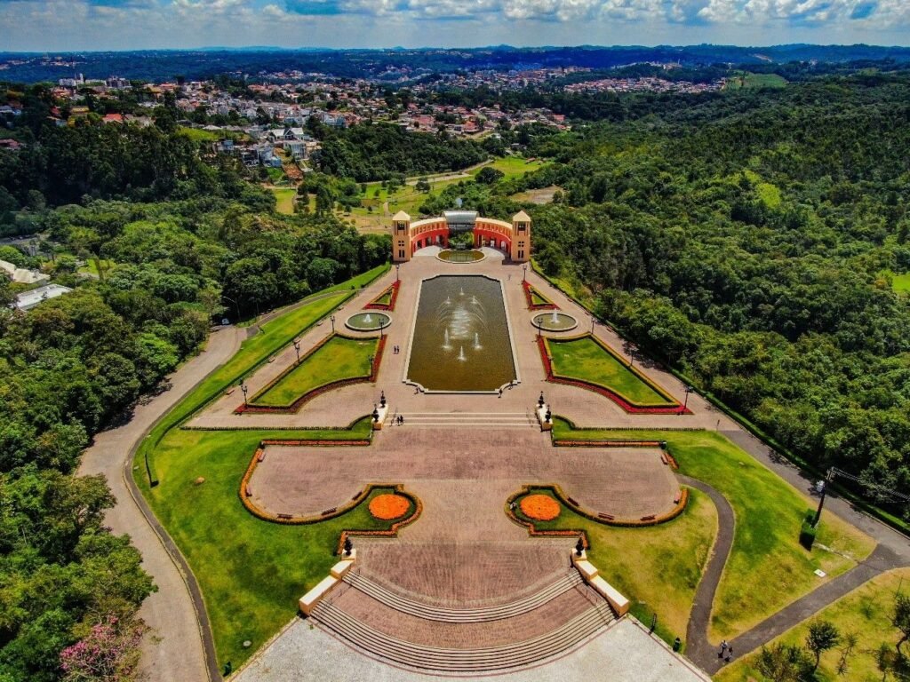 Visão aérea do parque tangua